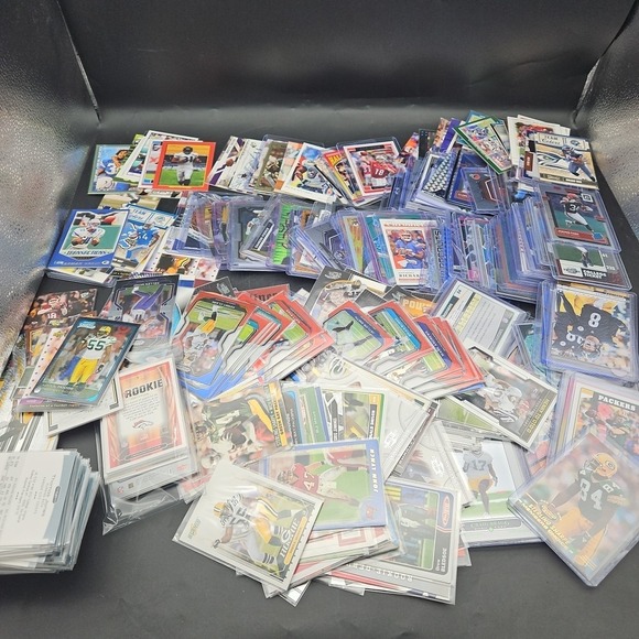Huge Collection Of Football Cards Rares Autos Rookies 370 Total Cards 350+ NFL